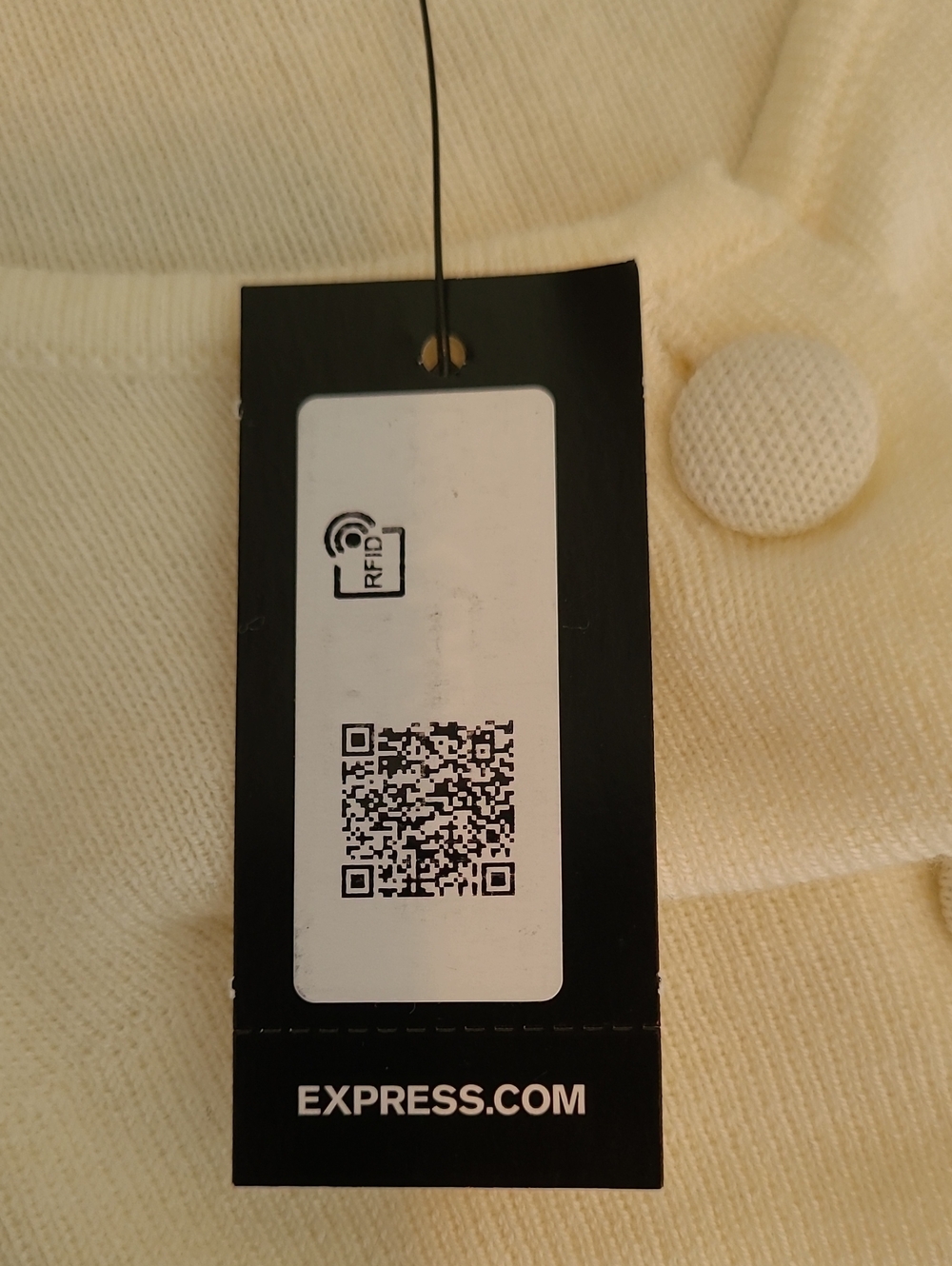 Express Ruched Front Covered Button Sweater Vest S - Picture 8 of 8
